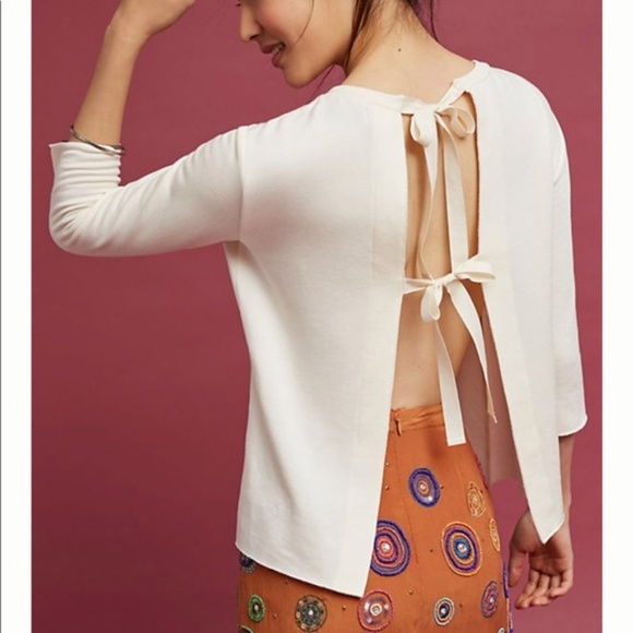 Anthropologie Tops - 🛍 8x $25  Bailey 44 tie back top Small nwt